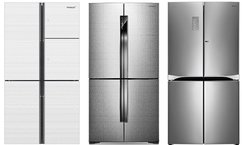 ▲900L급 냉장고 제품. 대유위니아, 삼성전자, LG전자 순.