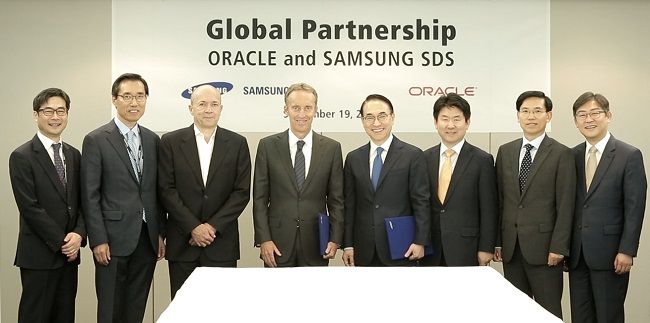 삼성SDS와 오라클의 글로벌 솔루션 사업 공동추진 협약식