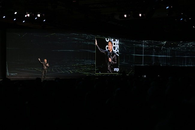 엔비디아가CES 2017에서 사용한 300피트 크기의 대형 스크린