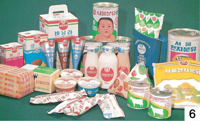 1970년대 후반 서울우유 제품군. 사진=서울우유협동조합 제공