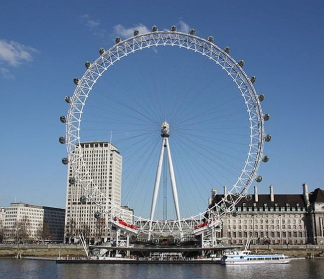 영국 런던의 런던아이 (밀레니엄을 기념하기 위해 만든 대 관람차)
