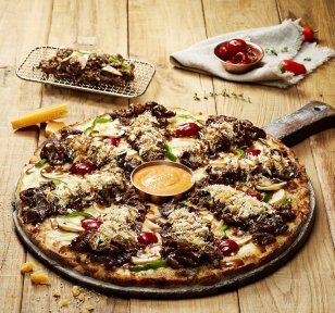 피자 배달 전문 브랜드 피자에땅의 신메뉴 ‘퐁듀불금피자’가 출시 20일 만에 5만 판 판매를 돌파했다. 사진=피자에땅 제공