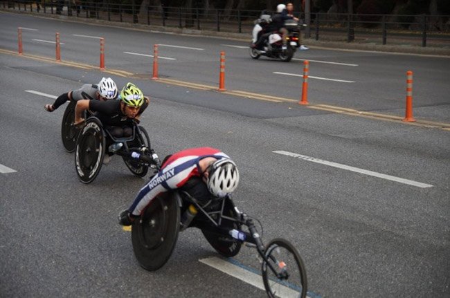 2016년 중앙마라톤 휠체어 선수들-마라톤 114 오후님 제공