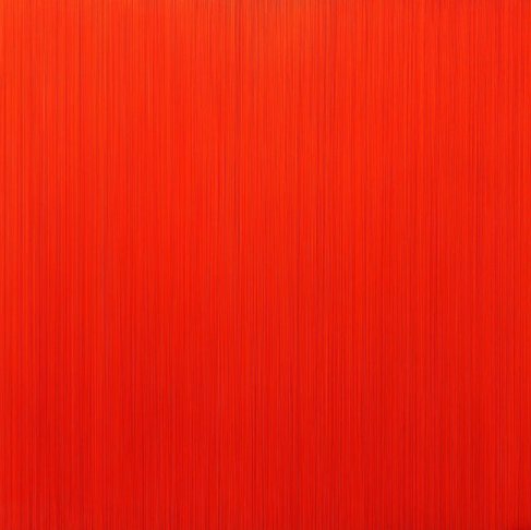 김현식, Who likes orange, Epoxy resin. Acrylic color, 100x100cm 2016