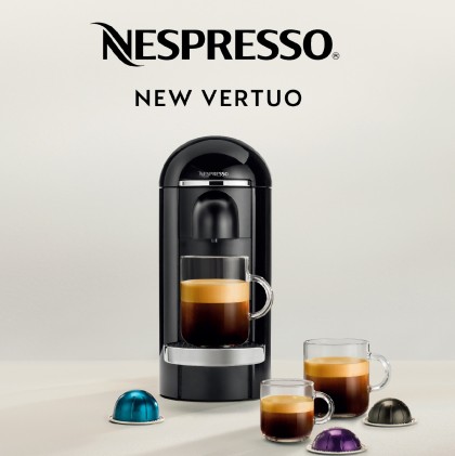 커피 브랜드 ‘네스프레소(Nespresso)’가 새로운 시스템 라인 ‘버츄오(Vertuo)’를 선보였다. 사진=네스프레소 제공