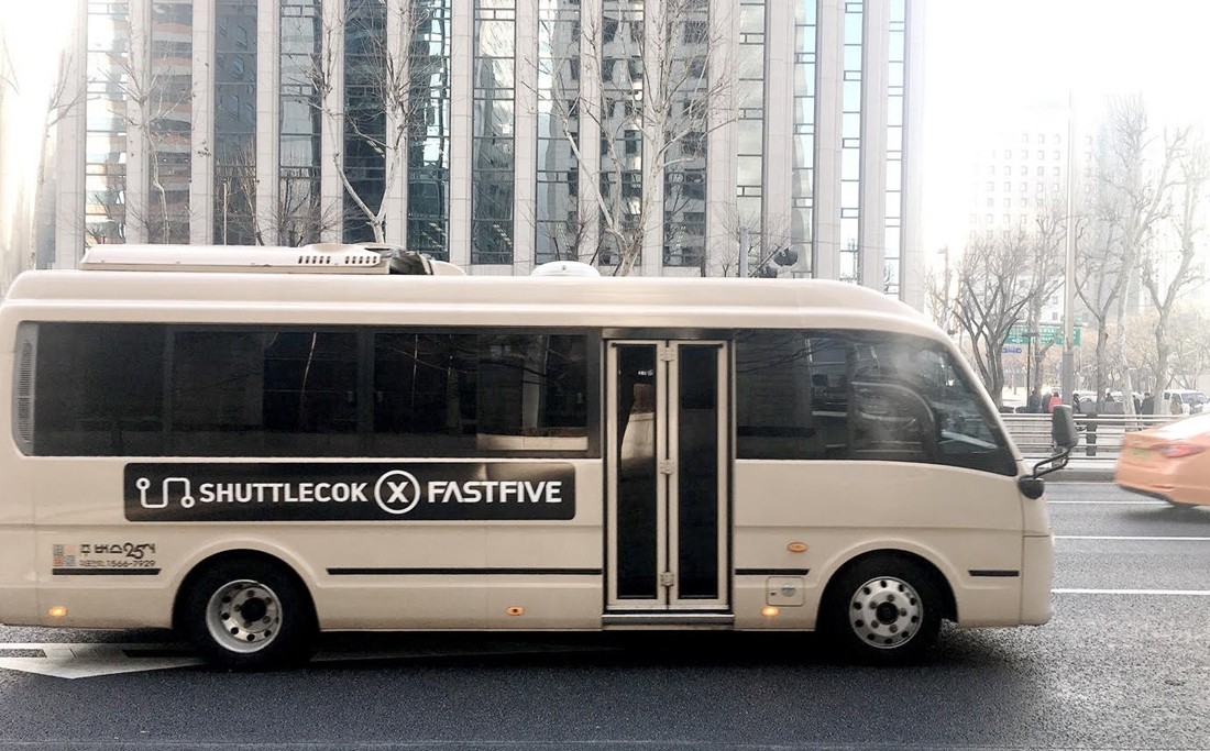 패스트파이브의 입주 멤버를 대상으로 한 출근버스 서비스, 사진 제공 = 패스트파이브