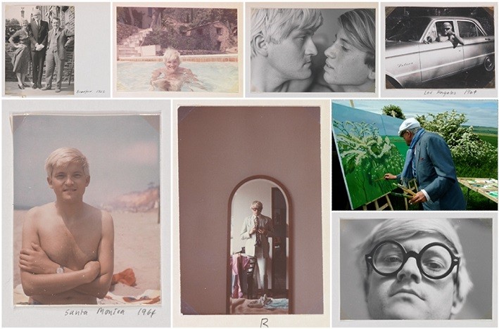 영화 '호크니'를 통해 데이비드 호크니의 다양한 작품들과 그의 60년 예술 인생의 발자취를 엿 볼 수 있다. . (영화 '호크니' 스틸 모음 = 그린나래미디어 제공)