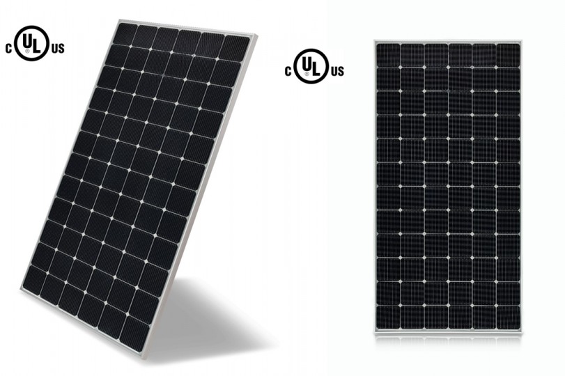 UL1703 인증을 받은 LG전자 '양면발전 태양광 모듈' 제품 이미지(LG425N2T-V5) [사진=LG전자]