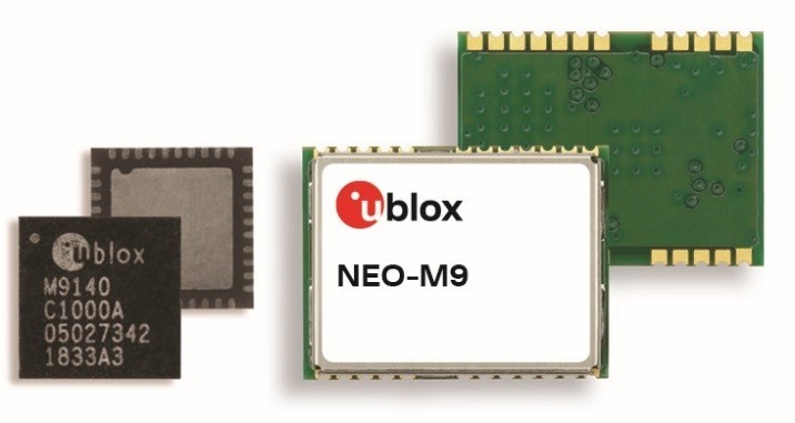 유블럭스 GNSS 플랫폼 M9이 탑재된 NEO-M9 모듈, 자료제공=유블럭스