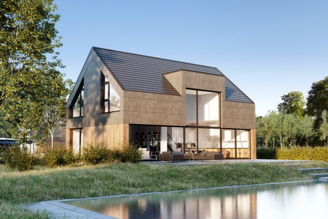 GS건설이 인수한 폴란드 단우드사가 모듈러 공법으로 건축한 실제 주택 모습. 
