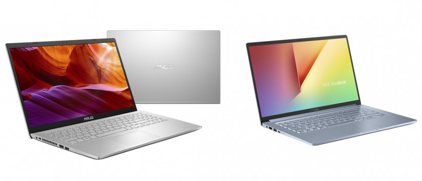 인텔 10세대 CPU를 탑재한 에이수스 노트북 신제품 '비보북 2종(X509(왼쪽), X403)' [사진=에이수스코리아]