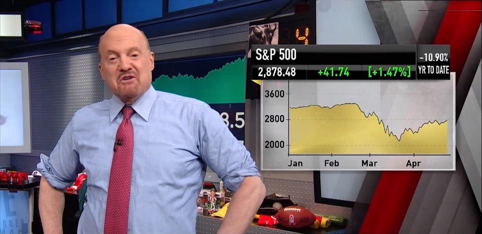CNBC의 짐 크레이머가 최근 S&P 500 지수 동향을 설명하고 있다. [출처=CNBC]