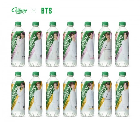 롯데칠성음료 '칠성사이다 BTS 스페셜 패키지' 제품 이미지