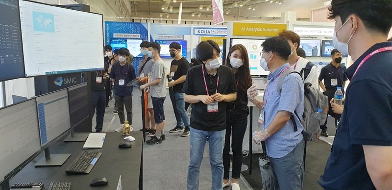 한국국제기계박람회 에스넷시스템 부스