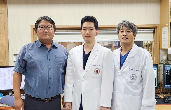 왼쪽부터 고려대 구로병원 안형진, 강동오, 최철웅 교수