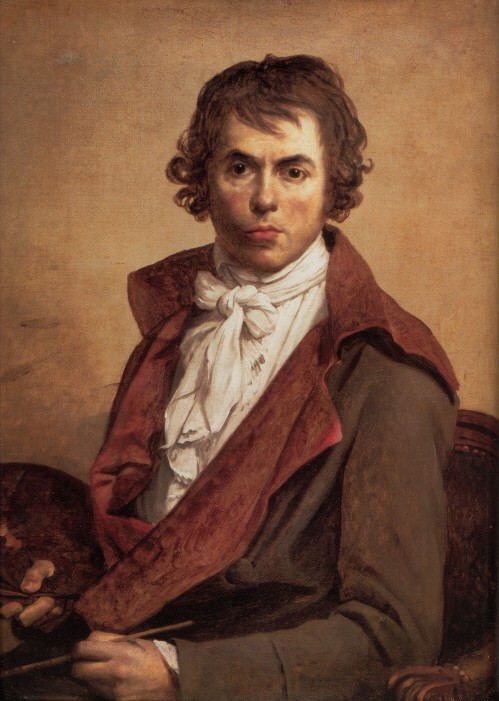 <사진: 자크 루이 다비드, 「자크 루이 다비드의 자화상」, 1794, 루브르 박물관 소장>