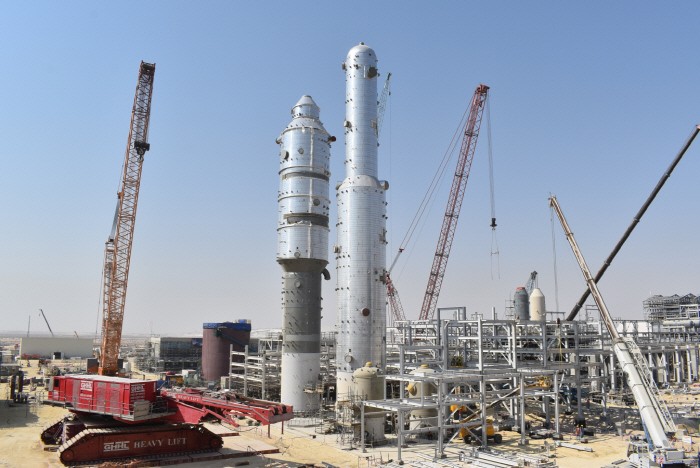 대림산업이 설치 완료한 사우디 마덴 암모니아 Ⅲ 공장의 이산화탄소 제거 시설 사진 = 대림산업
