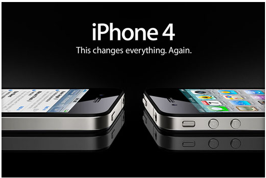 디자인 혁신을 일으켰던 아이폰4. 아이폰 12는 아이폰4의 디자인 DNA를 물려받았다.