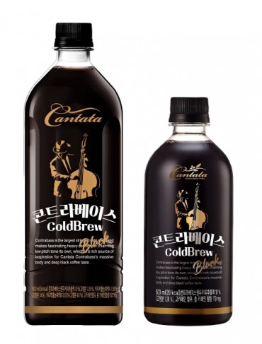 롯데칠성음료 '칸타타 콘트라베이스 콜드브루 블랙' 900mL, 500mL 제품