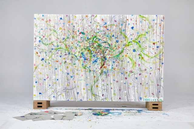 화가 육준서가 DIGICO KT를 주제로 표현한 ‘DIGICO 아티스트 콜라보’ 회화 작품
