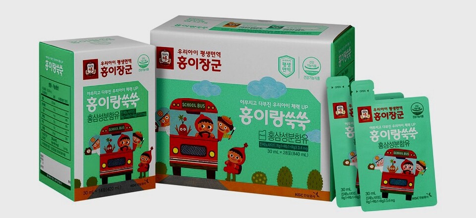 정관장, 어린이용 홍삼 신제품 ‘홍이랑 튼튼-쑥쑥’ 2종 출시