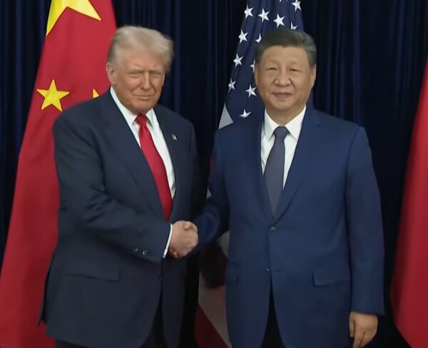 도널드 트럼프 미국 대통령이 시진핑 국가주석과 6년만에 만났다 사진 YTN 유튜브 갈무리