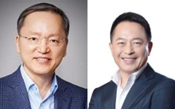 박학규 삼성전자 사업지원실장(왼쪽부터) 사장과 최윤호 사업지원 전략팀장 사장.