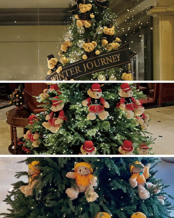 켄싱턴호텔앤리조트 지점별 크리스마스 트리.