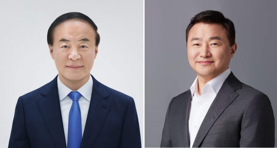 전영현 삼성전자 대표이사 부회장 겸 DS부문장, 메모리사업부장(사진 왼쪽)과 노태문 삼성전자 대표이사 사장 겸 DX부문장, MX사업부장.