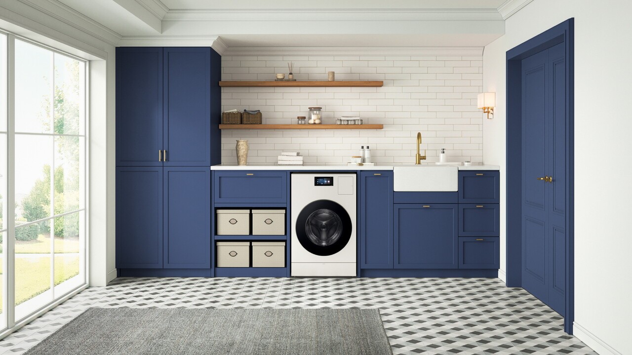 미국 주택 구조에 특화된 벤트 타입 '비스포크 AI 콤보' 세탁건조기.